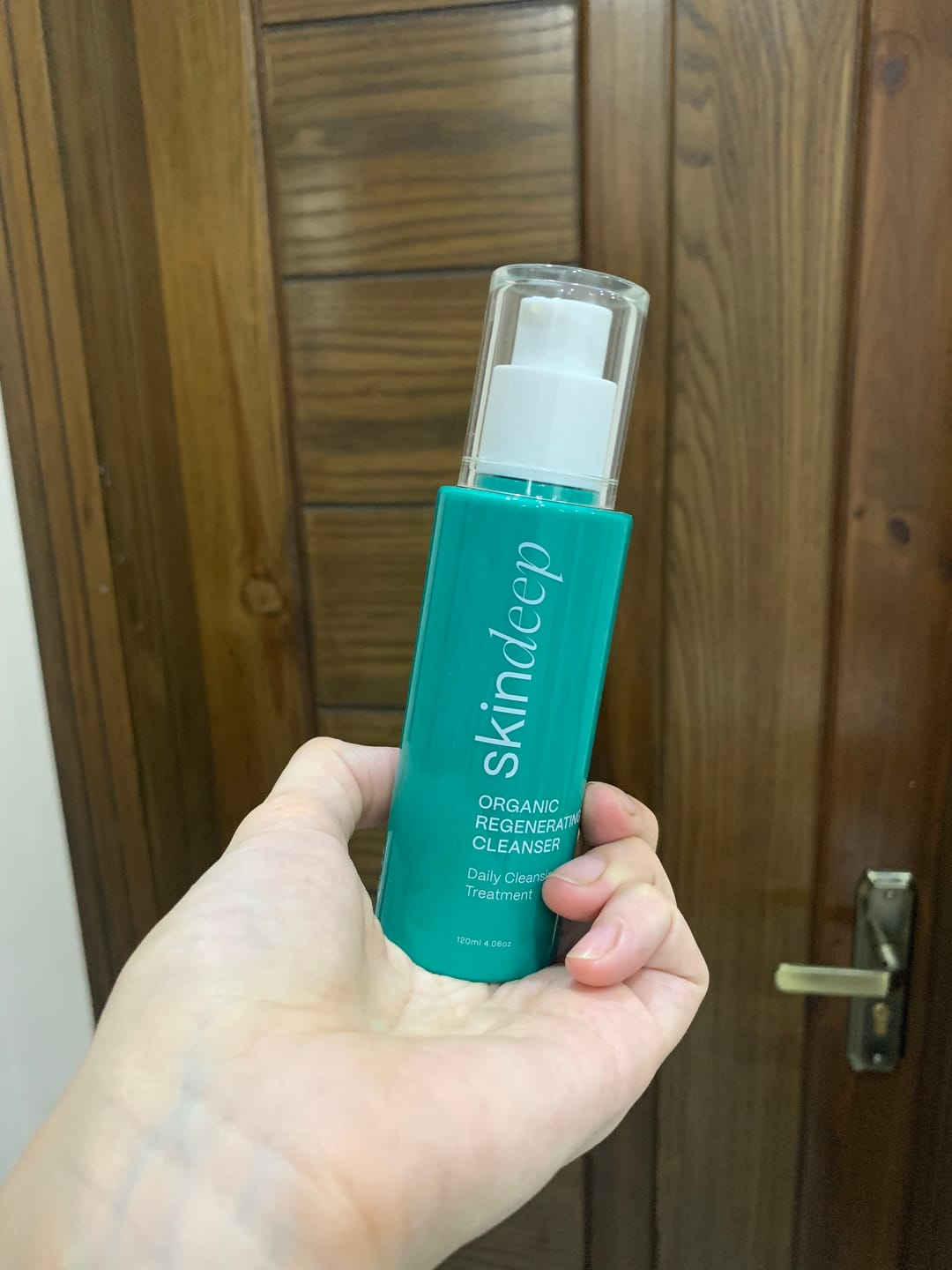 Customer photo review of ORGANIC REGENERATING FACE WASH - Daily Cleansing Treatment