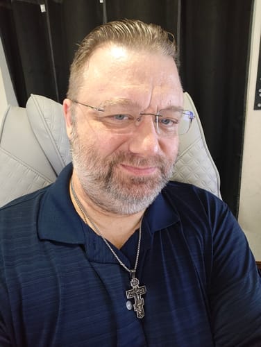 Customer photo review of FREE Today: Titanium Orthodox Jesus Crucifix Necklace Protection Jewelry