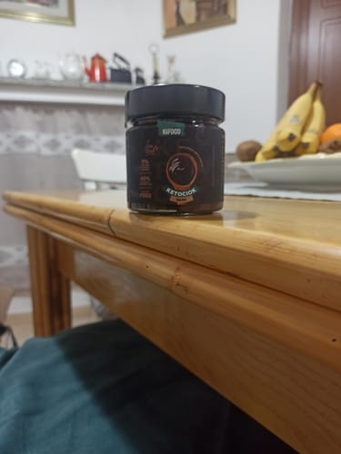 Customer photo review of KETOCIOK DARK 250G CREMA SPALMABILE NOCCIOLE IGP SENZA DOLCIFICANTI