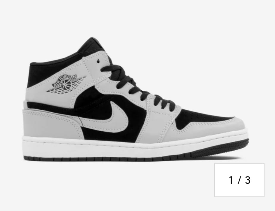 Customer photo review of Tenis Retro 1 Gris Negro