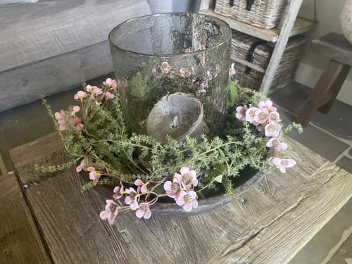 Customer photo review of Zijden Wax Bloemen - Paars (10 stengels)