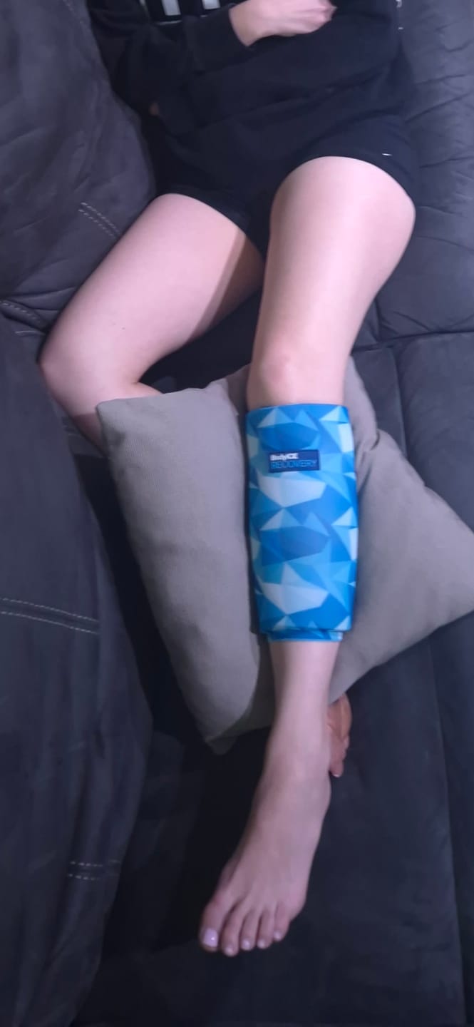 Customer photo review of Small Hot & Cold Compression Gel Sleeves