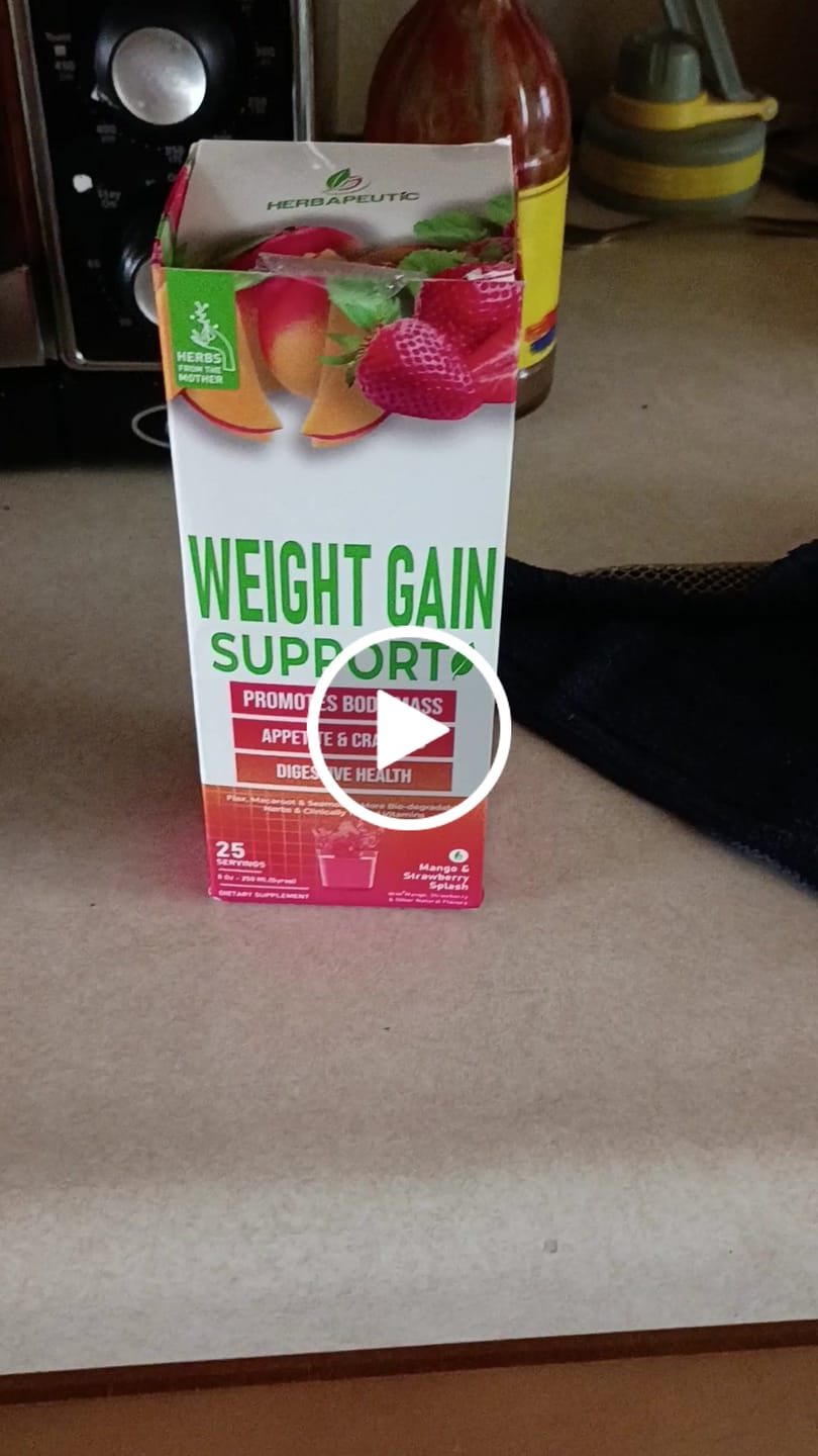 Customer video review of Herbapeutic Weight Gain Syrup