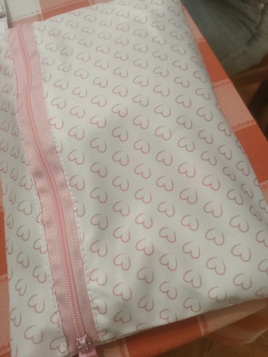 Customer photo review of Pochette imperméable coeur (grande taille)