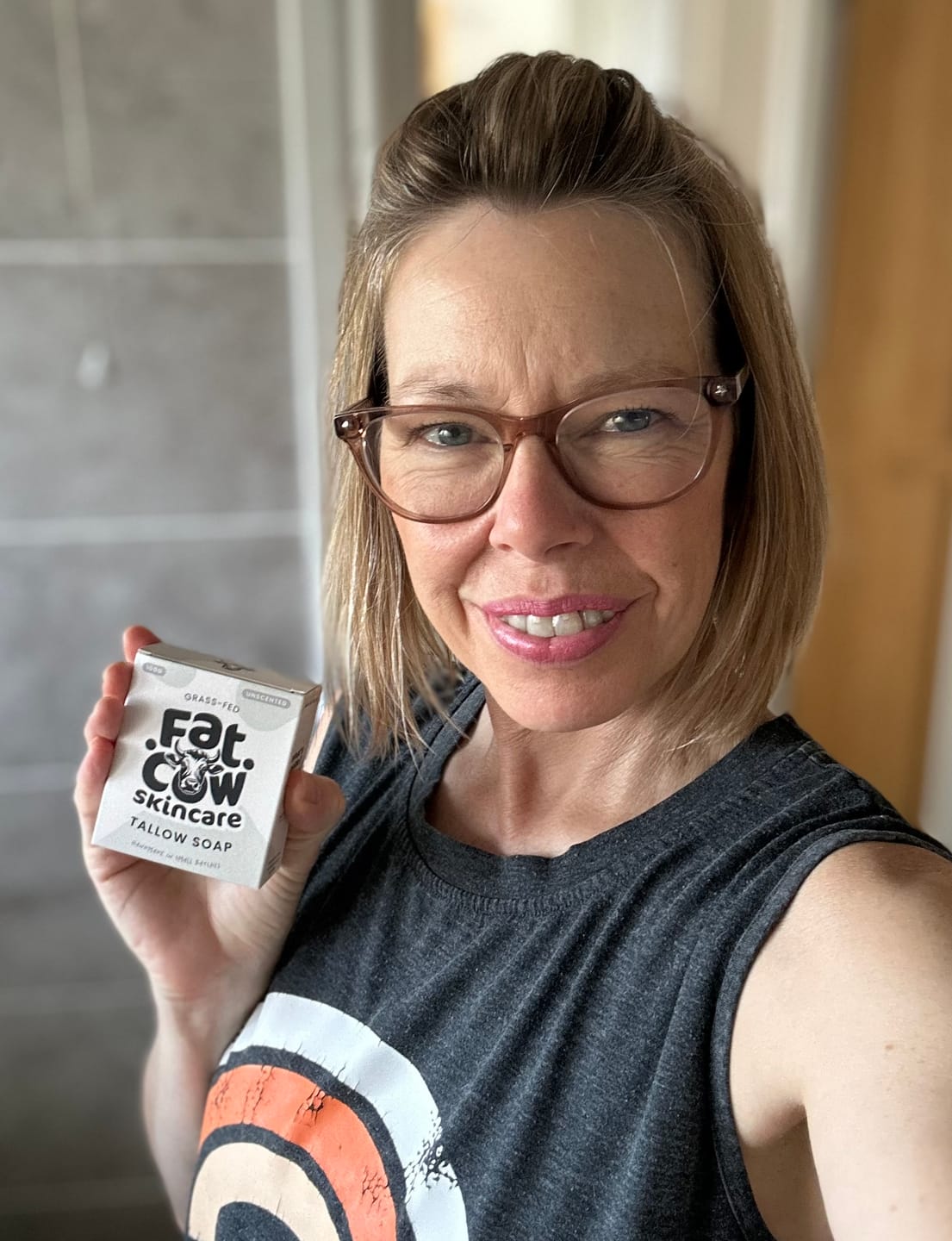 Customer photo review of Grass-Fed Tallow Soap | Moisturising Cleansing Bar