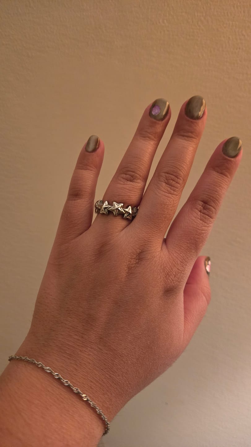 Customer photo review of Orbital Star Ring