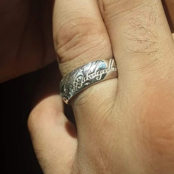 Customer photo review of Ring The One Plata 950