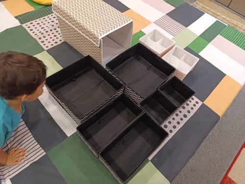 Customer photo review of Front open - Stackable Clothes Organizer