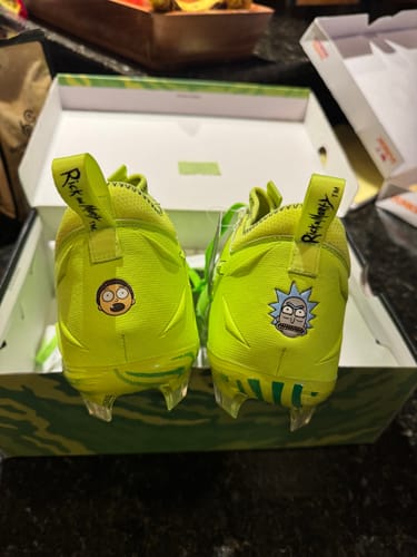 Customer photo review of Rick and Morty Football Cleats - Quantum Speed 2.0 by Phenom Elite