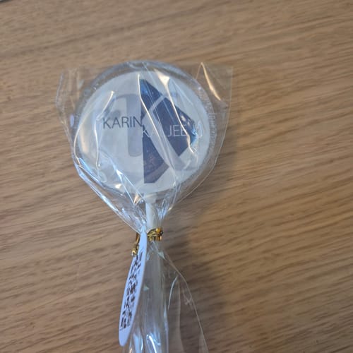Customer photo review of Logo in lolly (zakelijke klanten)