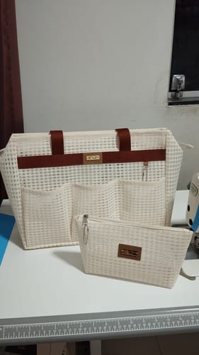 Customer photo review of TELA 100% PVC COR BEGE