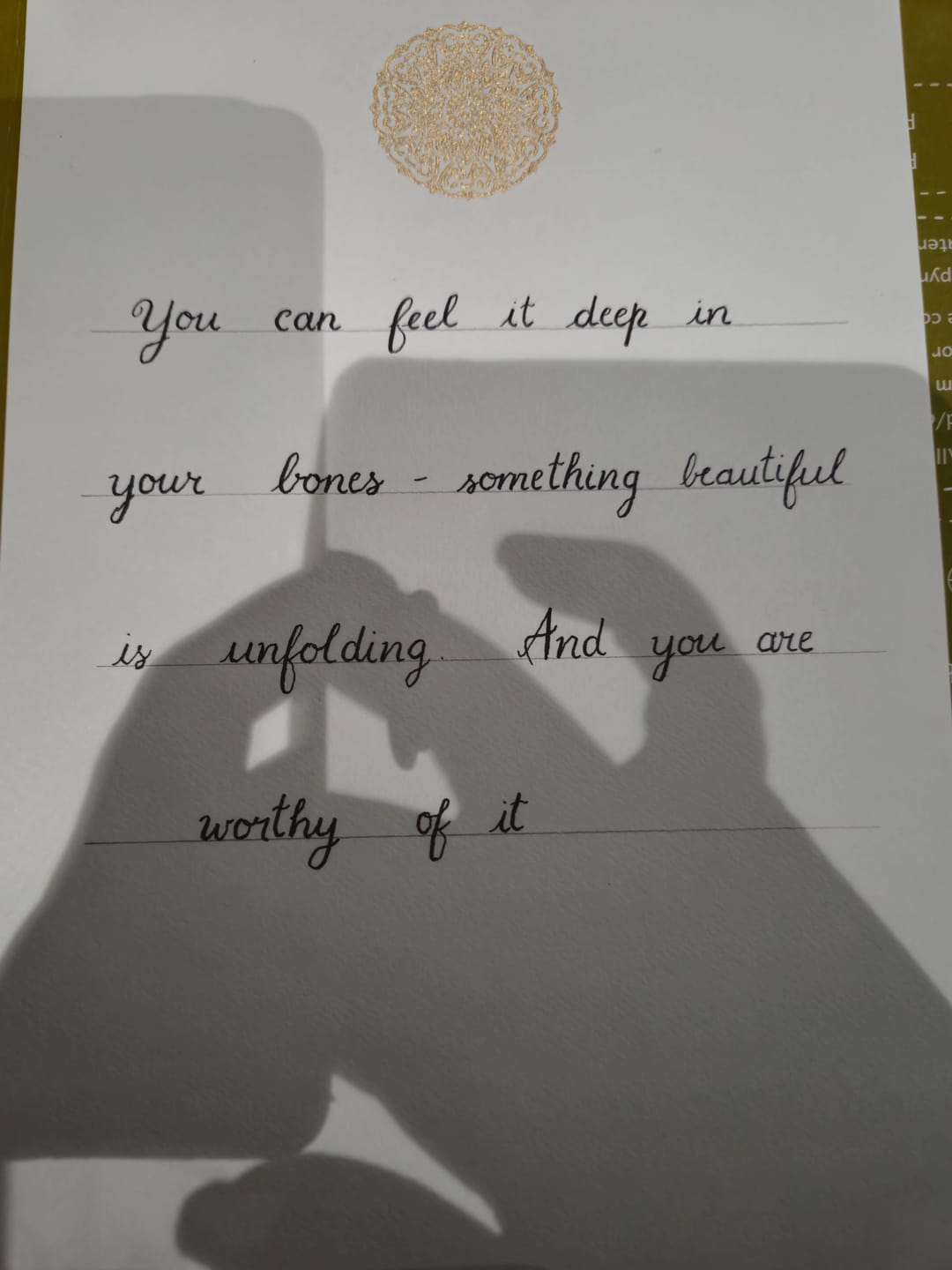 Customer photo review of Letter Paper Set GE