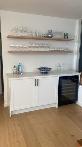 Customer photo review of Timber Floating Shelf