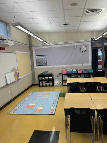 Customer photo review of Pastel Ombre Essential Bulletin Board Border