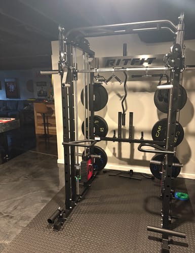 Customer photo review of RitFit M1 PRO Multi-Functional Smith Machine with Cable Crossover System and Squat Rack for Home Gym