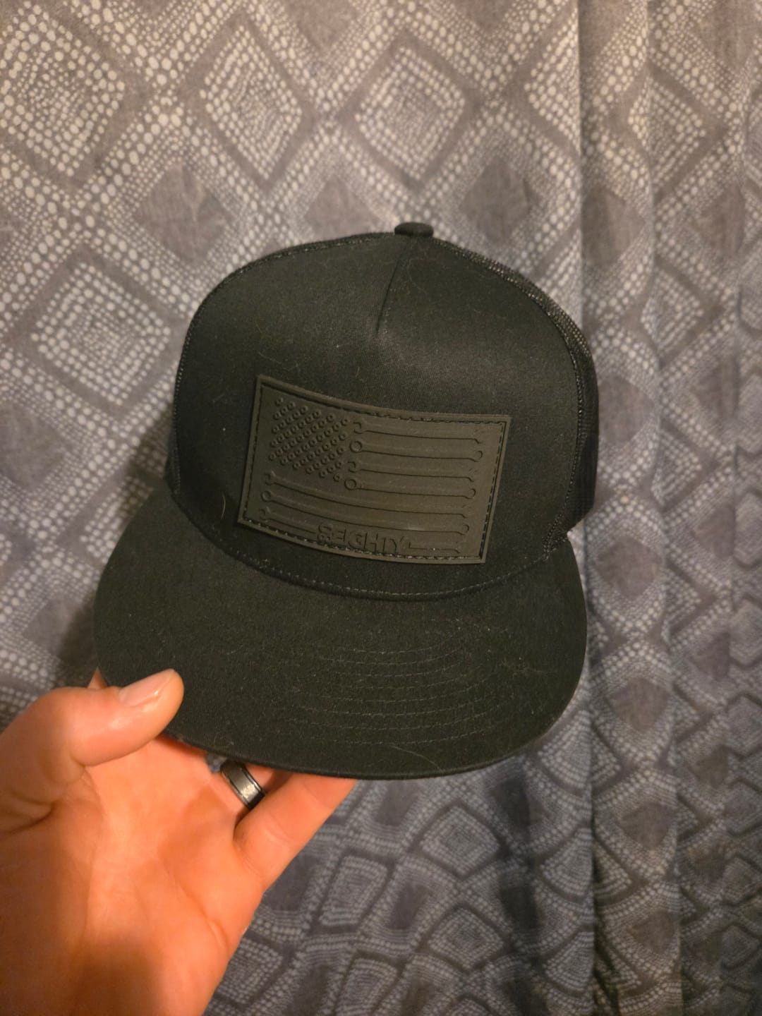 Customer photo review of 80Eighty® Onyx WrenchFlag Hat