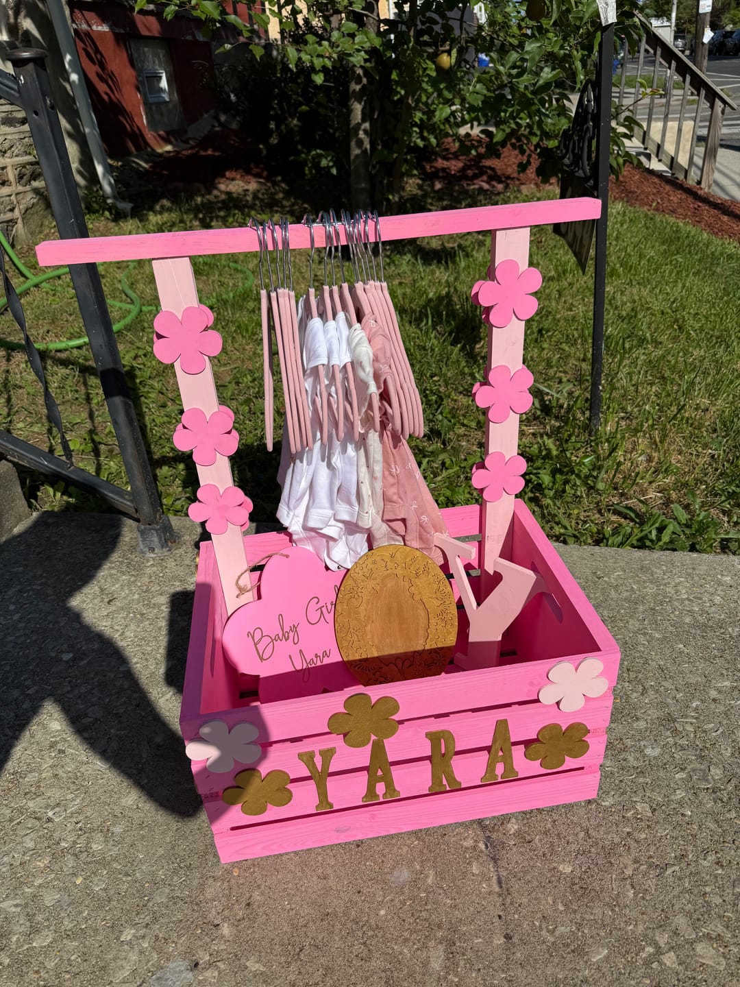 Customer photo review of Unfinished Wood Flower Shape - Spring - Craft - up to 46" DIY