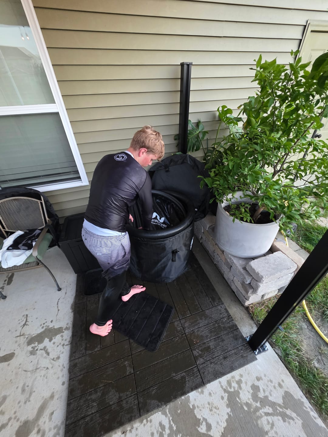 Customer photo review of nurecover Pod - Portable Ice Bath