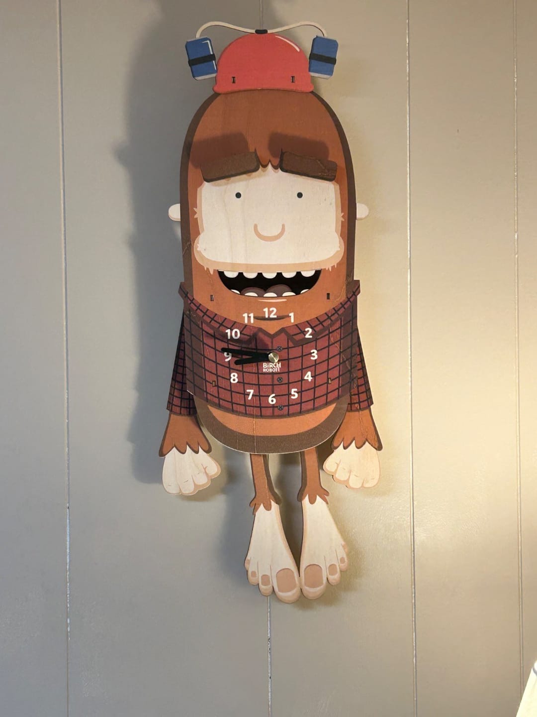 Customer photo review of Earl the Bigfoot Pendulum Clock
