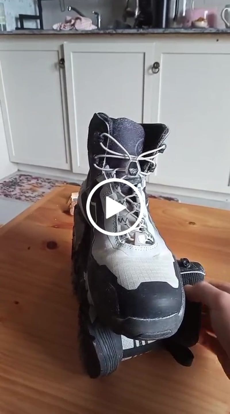 Customer video review of Apex Mid Top Safety Shoe Black & Grey