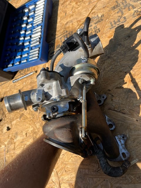 Customer photo review of Turbocharger with Gasket Kit for 2013-2018 Buick Encore, 2011-2018 Chevy Cruze, Sonic, Trax