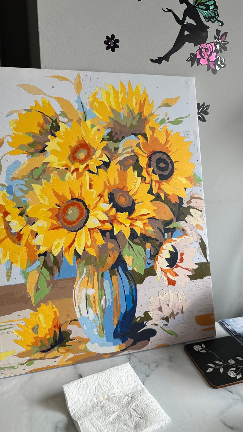 Customer photo review of Vase of Golden Blooms