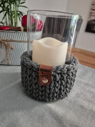 Customer photo review of Kunstleder-Labels mit Chicago Screws - Personalisierte Labels