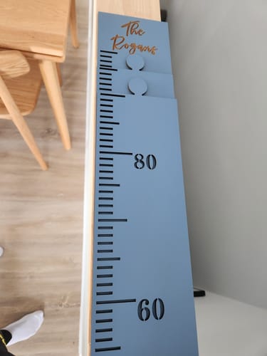 Customer photo review of Sectional Height Chart Painted