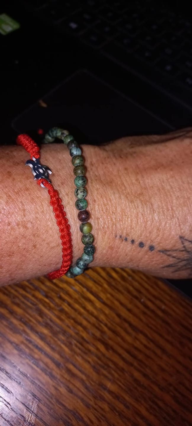 Customer photo review of Bracelet Fin en Pierres Naturelles de 4mm