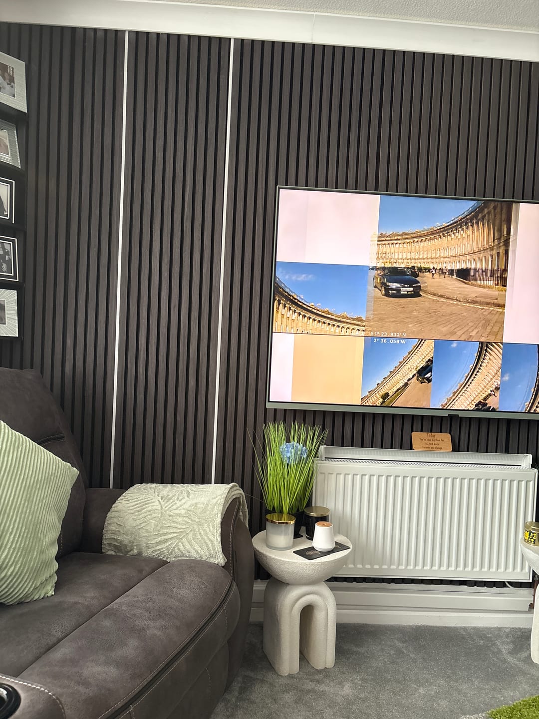 Customer photo review of LED Strip Lighting Kit For Slat Wall Panels – 2-Pack