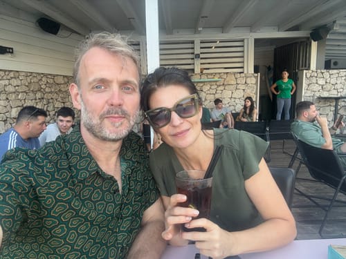 Customer photo review of Chemise à manches courtes et poche pour homme, motif abstrait vert