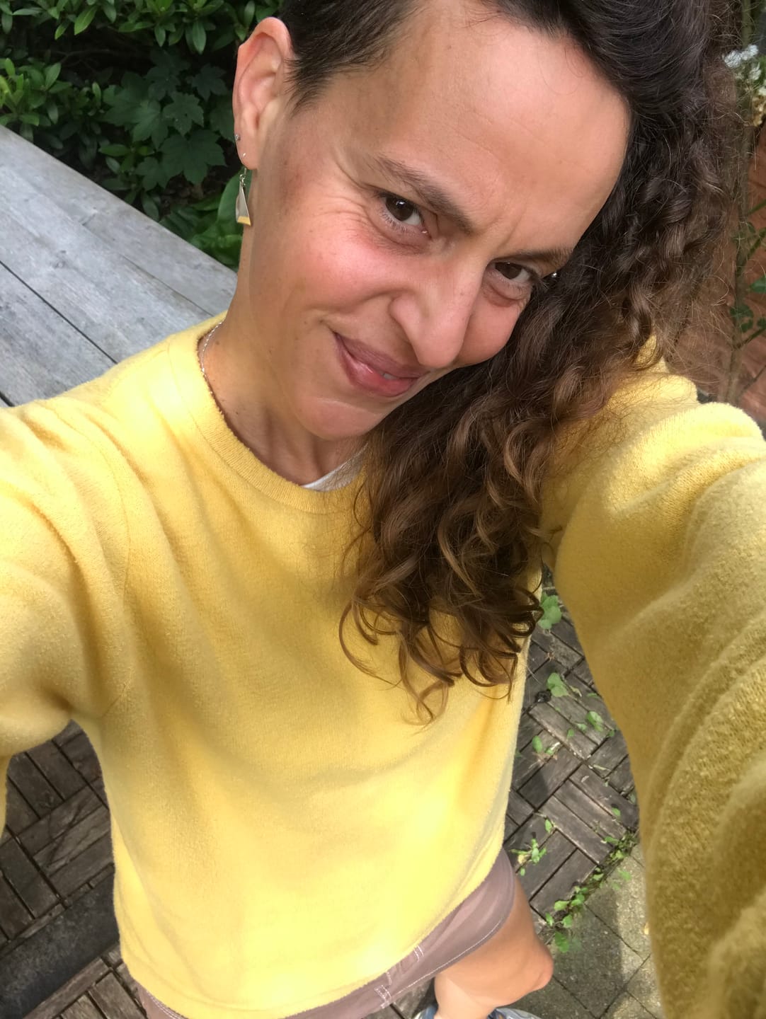 Customer photo review of Knitted Jumper Mia - Sunflower
