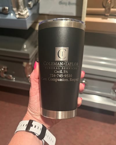 Customer photo review of (6 Pieces) Custom Laser Engraved - 20oz Tumblers