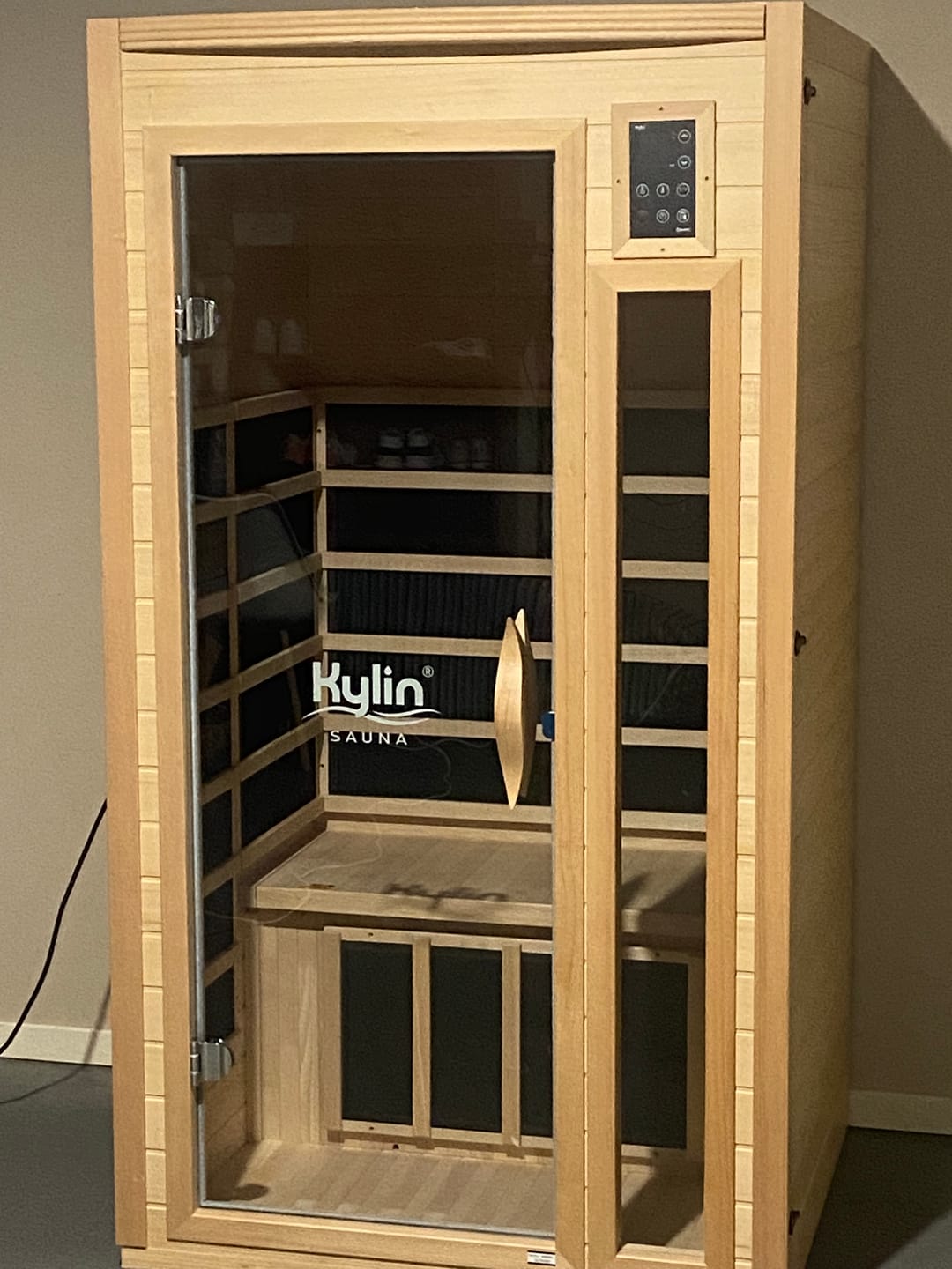 Customer photo review of Kylin Low EMF Carbon Infrared Sauna 1 Person - K8106