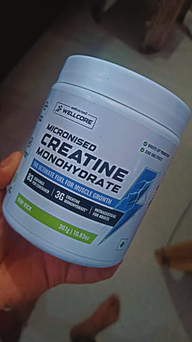 Customer photo review of Wellcore - Pure Micronised Creatine Monohydrate | Kiwi Kick (307g, 83 servings)