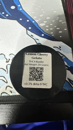 Customer photo review of Lemon Cherry Gelato THCA Badder