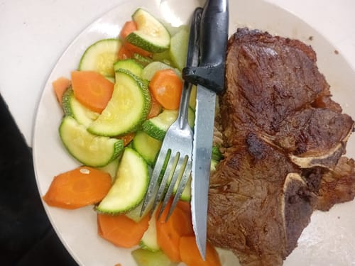 Customer photo review of T Bone Steak Black Brangus
