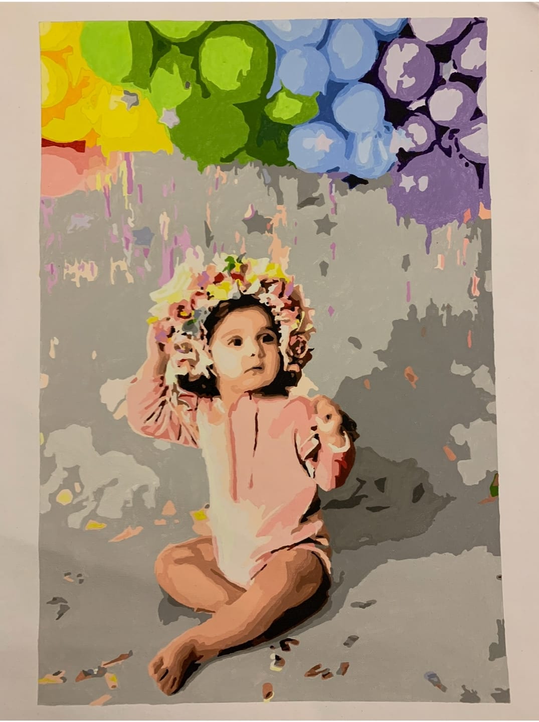 Customer photo review of Customized Paint by Numbers Kit - Paint Your Own Photo