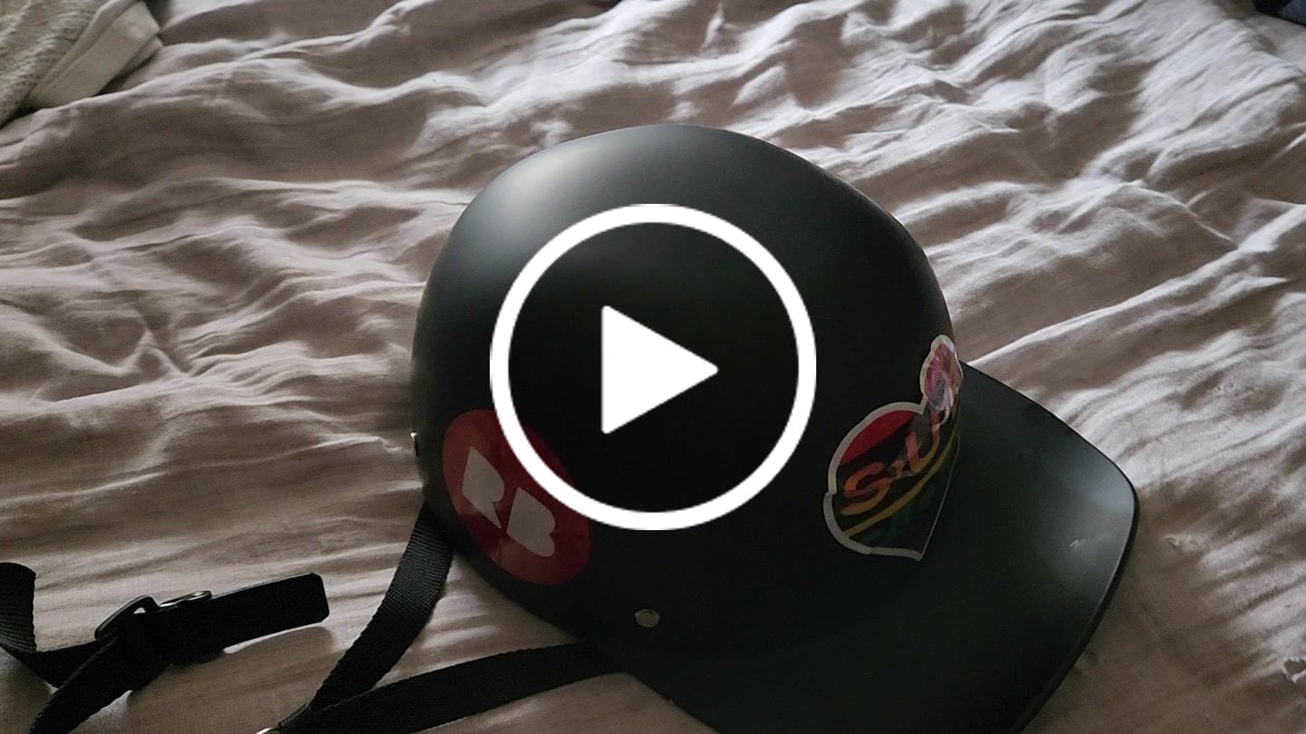 Customer video review of Baseball Cap STYLE DOT Motorcycle Helmet