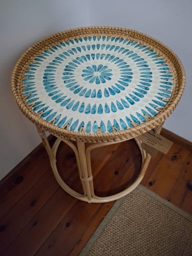 Customer photo review of Serene Rattan Table