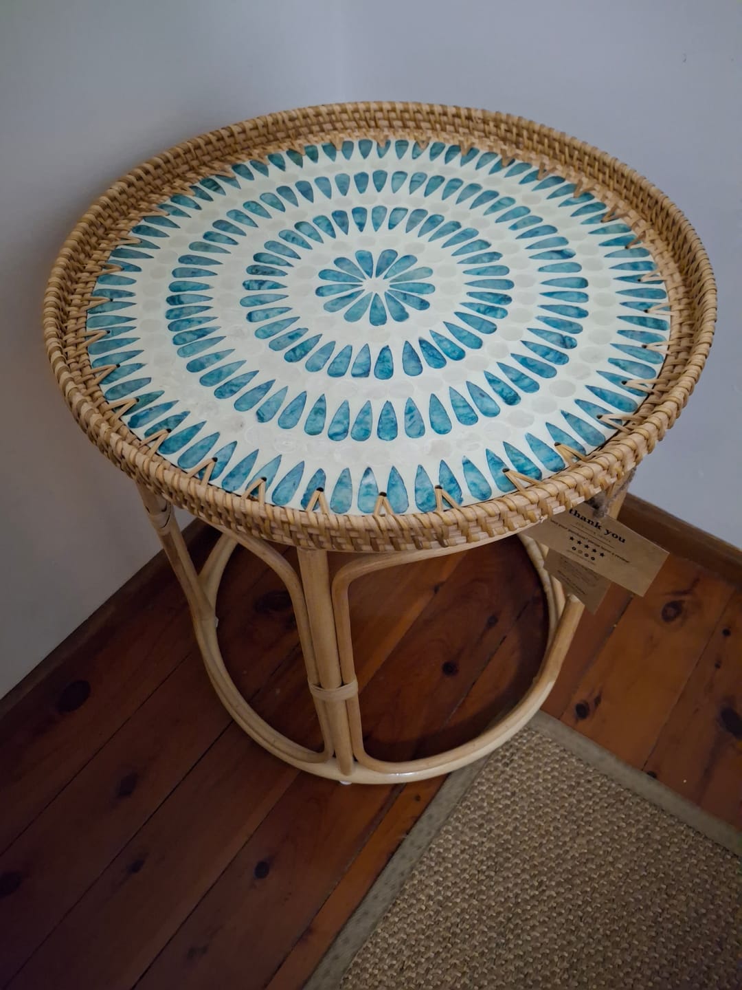 Customer photo review of Serene Rattan Table
