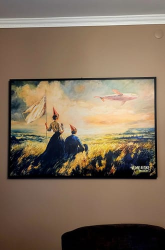 Customer photo review of Paveikslas “We Come In Peace"