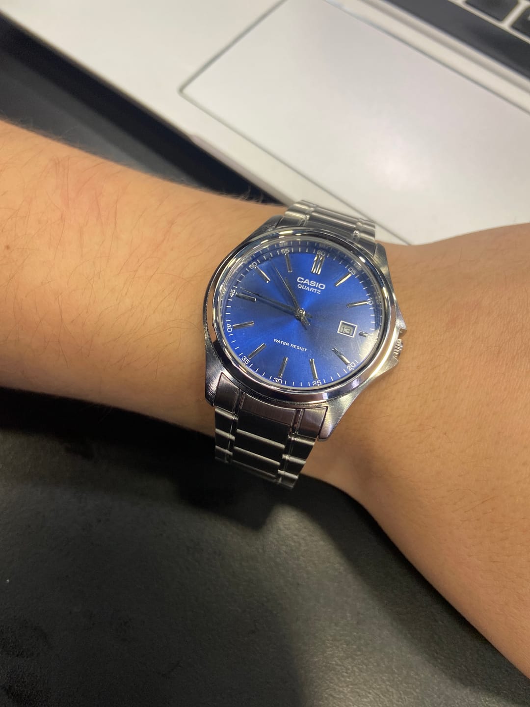 Customer photo review of Reloj Casio Análogo MTP-1183A-2A Azul Acero Inoxidable