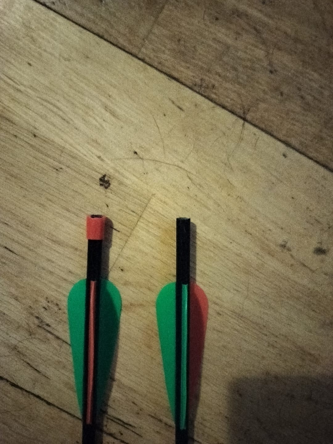 Customer photo review of 28" Fiberglass Arrows (5 Pack)