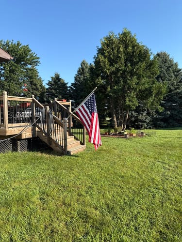 Customer photo review of Ultra Heavy Duty American Flag - 2-ply Polyester - Made In USA
