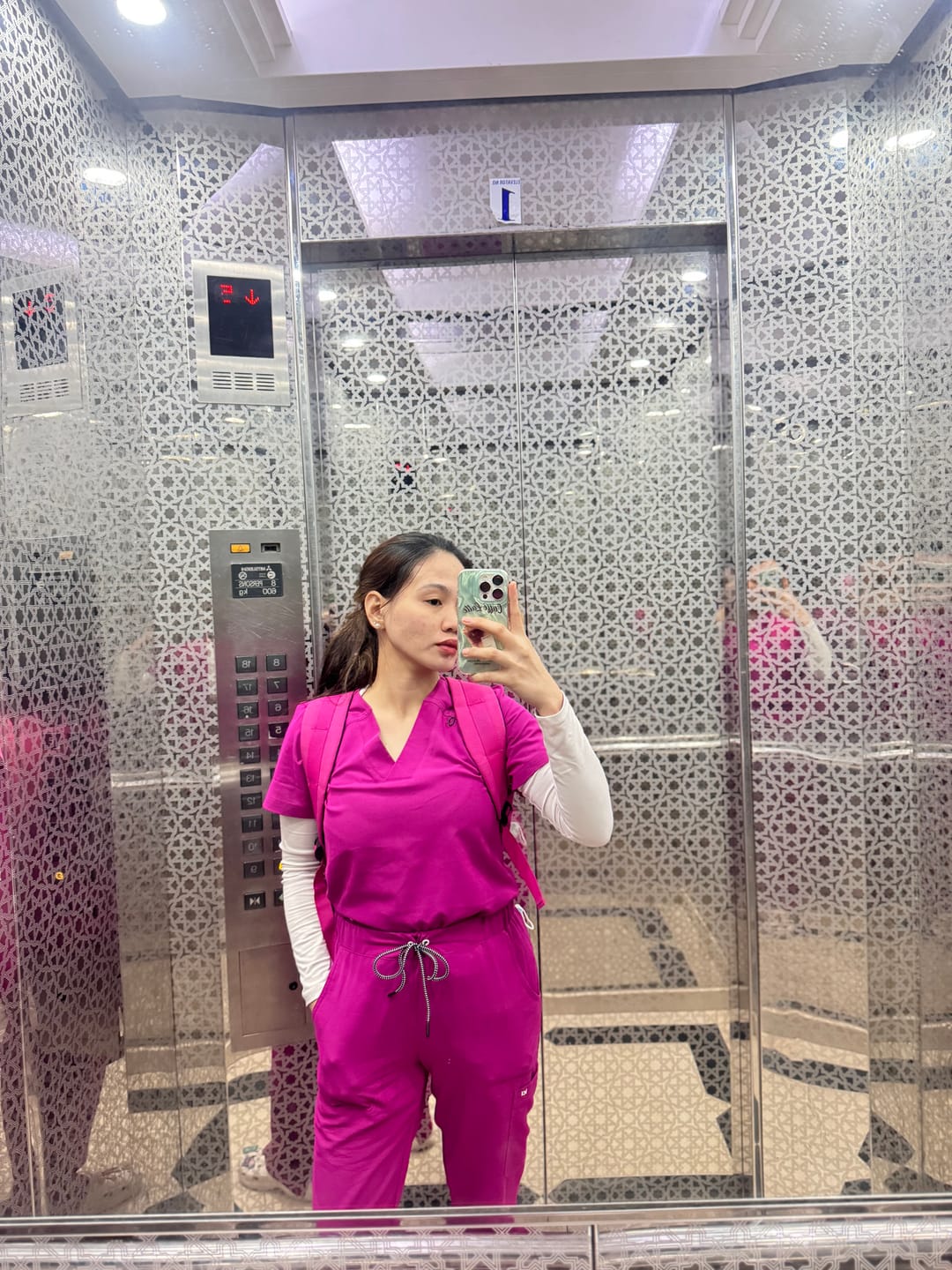 Customer photo review of NextGen Women's Scrub Set