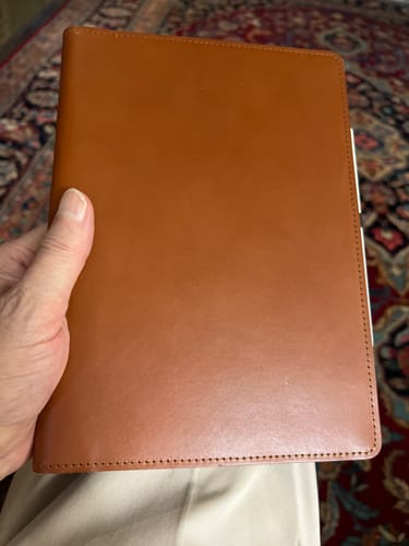 Customer photo review of English Bridle Leather iPad Case