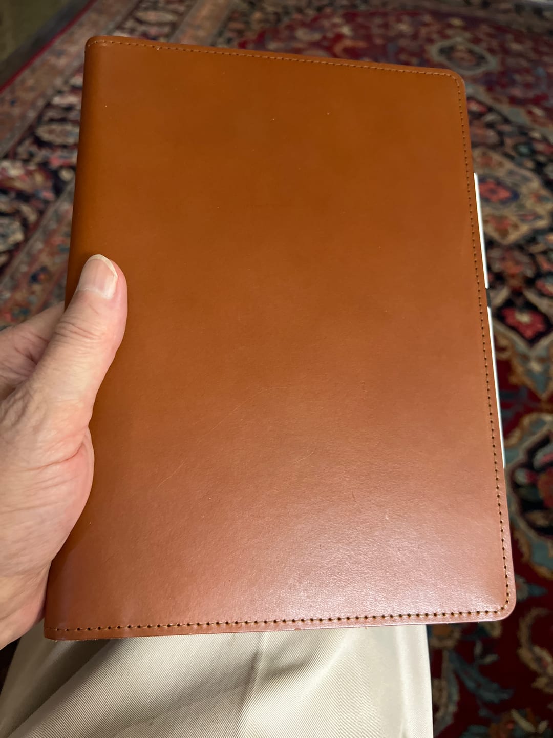 Customer photo review of English Bridle Leather iPad Case