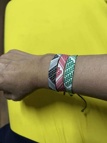 Customer photo review of Keffiyeh Bracelet