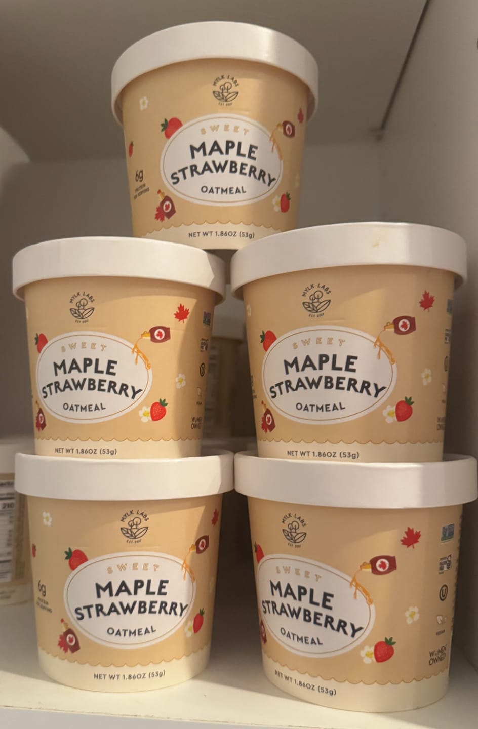 Customer photo review of Maple Strawberry Oatmeal